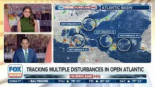 Four Tropical Disturbances Churning In Atlantic As Peak Of Hurricane Season Nears