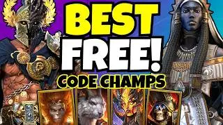 Who Is The BEST FREE Beginner Code Champion?! [Raid: Shadow Legends]