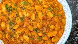 Restaurant style Butter beans curry | Lima bean curry