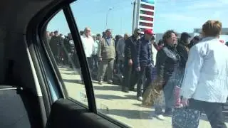 Очередь на таможне в Крым. Чонгар.