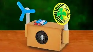 How to make a Air Cooler Using Cardboard DC motor Cooling Fan - Air Cooler