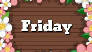 Days of the week || Days name || Days name in English || Days name with spellings || Days for kids