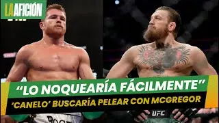 Canelo' Álvarez, dispuesto a pelear con McGregor: 'Dinero muy fácil, lo noqueo cuando quiera'