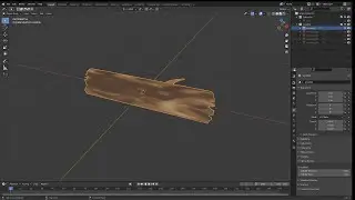 Overview of Reading by the waterfall Scene Pt. 3 | Modeling wooden log