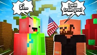 Contraté a un ENTRENADOR GRINGO de BEDWARS y me HAGO PASAR por NOOB...