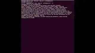 Comandos básicos Terminal Linux: Redirección de la salida a archivos