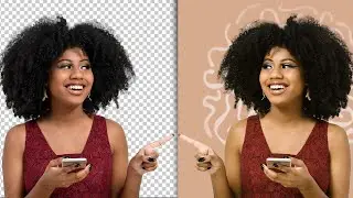 How to cut out a person very quickly with Photoshop.