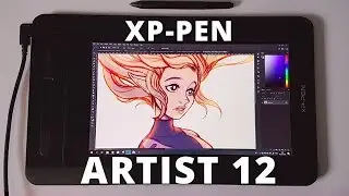 XP-PEN Artist 12 // A CHEAPER display tablet【 Unboxing and Testing 】
