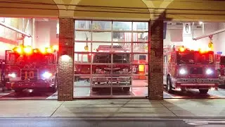 Upper Chichester Fire Department New Tower 10 and Squad 10 Responding