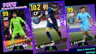 Upcoming Thursday Potw European Club Championship Pack in eFootball 2024