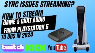 How to Solve PS5 Audio Sync Stream issues on OBS & Split 4k 120hz signal #twitch #streaming #ps5