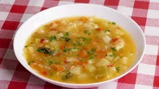 This vegetable soup doesn´t have ANYTHING of grease