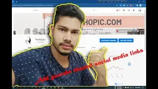 How to add Social Media Icons to your YouTube Channel Banner || Bangla || TechOpic | NSR