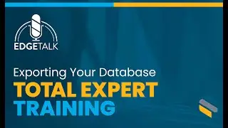 Total Expert - Exporting Your Database