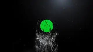 No Copyright green screen INTRO ( spherical liquid) For YouTube