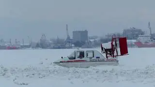Аэросани-амфибия Патруль на дежурстве