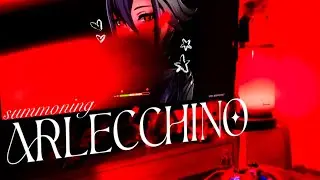 🍷 cozy genshin gameplay ft; arlecchino 🌹🖤