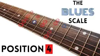 The BLUES SCALE Position 4 | ALL Blues Scale Positions for Guitar