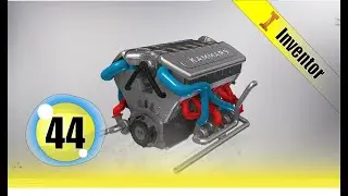 Autodesk Inventor V12 engine | EP 44K 😍