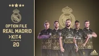 PES 2020 OPTION FILE PS4 [ Real Madrid - kit [ 4 ]