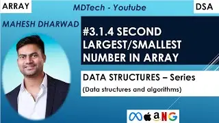 #3.1.4 | Second largest or smallest number in an array | JavaScript