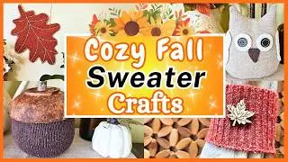 *MUST SEE* Super Cozy Fall Home Decor DIYs Using Sweaters