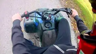 Пару кругов на atv 110cc