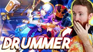 Genshin with GUNS?? Drummer Reacts to Genshin Impact 4.3 Trailer
