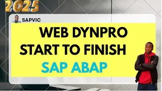 Complete WEB DYNPRO tutorial for beginners | PROJECT BASED | SAP ABAP