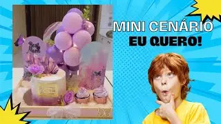 Mini cenário Festa de aniversário,  Festa Infantil e mesversário #aniversario #festa #festainfantil