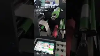 Flexo printing,rotary die cutting machine #diecuttingmachine #flexoprintingmachine #rotarydiecutting