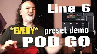 Line 6 POD Go Guitar Multi-effects Floor Processor // Every Preset Demo