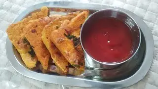 Ek Katori besan or bread se banaye evening snacks #cooking #spiceyfood  #subscribe