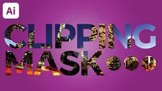 Text Clipping Mask Illustrator Tutorial