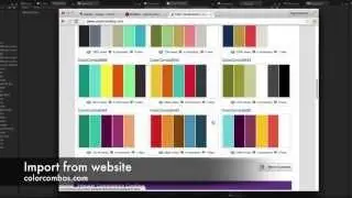 Color Palette - Importing Palettes (for Unity)