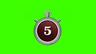 5 Second Green Screen Video | 5 Second Countdown No Copyright 2022