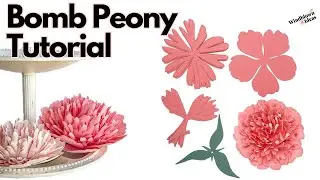 Bomb Peony Paper Flower Tutorial