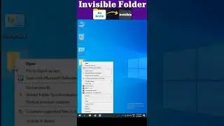 Create Hidden & No Name Folder in just 10 sec🔥😲⚡ #viral #shortvideo #computer #excel #telllingtuber