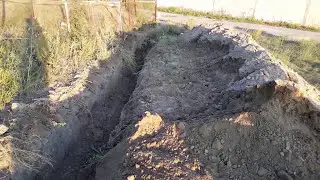 Like Belarus 152 (MTZ 152) with a dump buried a pit
