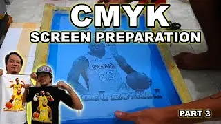 CMYK Screen Preparation for Screen Printing - Part 3 - Lebron James Design