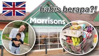 BELANJA BULANAN/MINGGUAN DI INGGRIS DI SUPERMARKET MURAH! HABIS BERAPA? 🛒