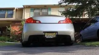 Infiniti G35 ARK Grip V2 Exhaust Motordyne ART Pipes V3 Install Before and After
