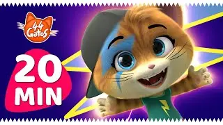 44 Gatos | Latinoamérica | ¡Los súper poderes de los Buffycats! [20 MIN]