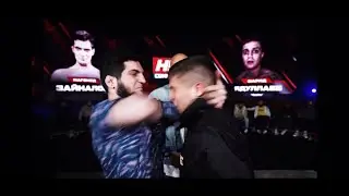 Farid Yadullaev, Magomed Venom, and Zaynalov in a brutal fight.