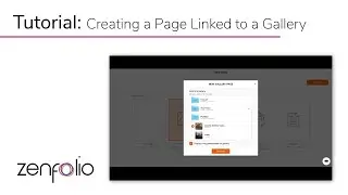 How to Link a Gallery Directly to a Page with Zenfolio