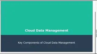 Cloud Data Management