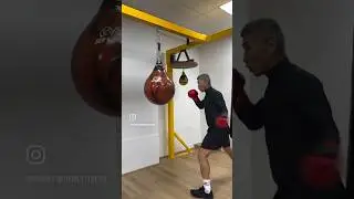 Dundee Kim Boxing the Aqua Bag in Our Spring Hill Gym