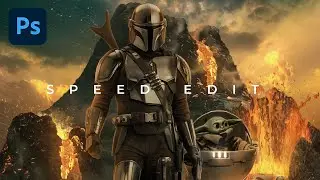 The Mandalorian Fan Art, Photo Manipulation Speed Art - Photoshop Tutorial