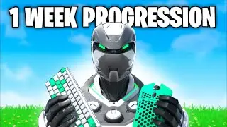 1 WEEK Fortnite Keyboard and Mouse Progression! (VERY DIFFICULT)