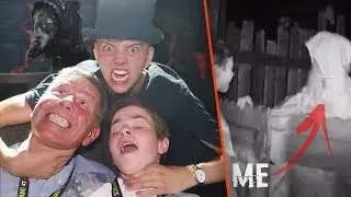 INSANE SCARE PRANK on DAD and BROTHER at the London Dungeon (SCARY and FUNNY) AD